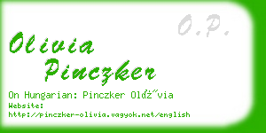 olivia pinczker business card